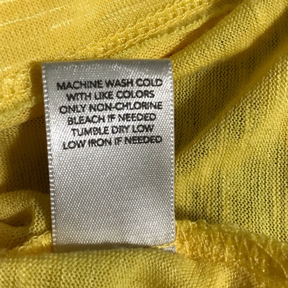 Christopher & Banks Yellow Crochet Top - Picture 7 of 8